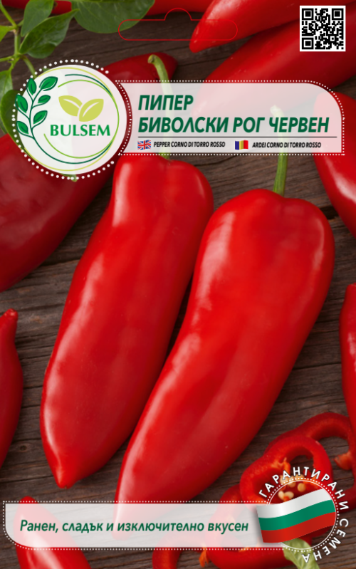 Пипер БИВОЛСКИ РОГ ЧЕРВЕН